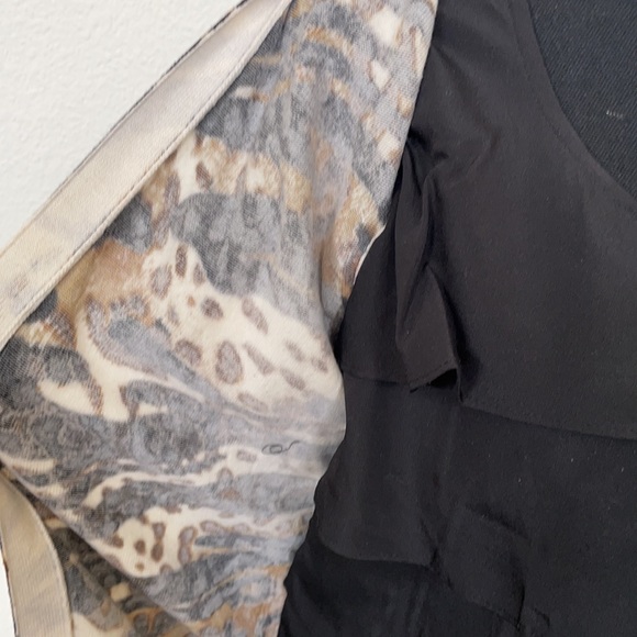 August Silk Animal Print Sweater w/ Attached Top - Picture 5 of 5